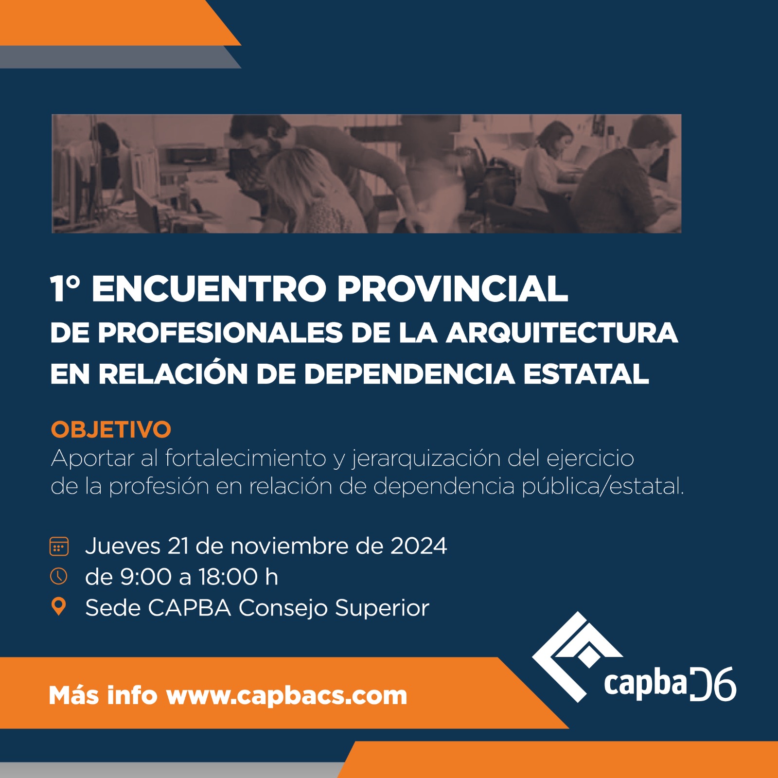 1° Encuentro Provincial de profesionales de la arquitectura en relación de dependencia estatal
