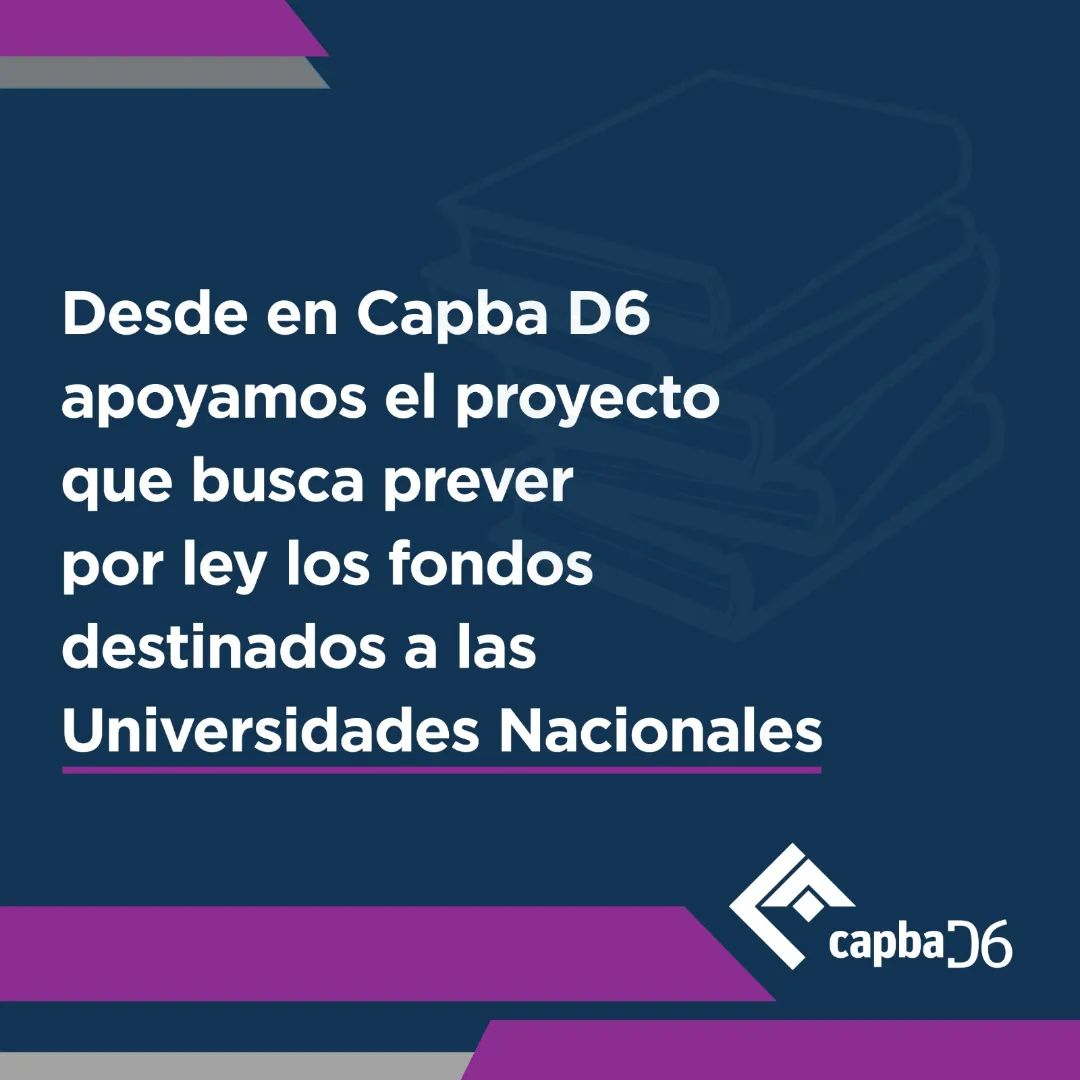 CAPBA D6 con las Universidades Nacionales