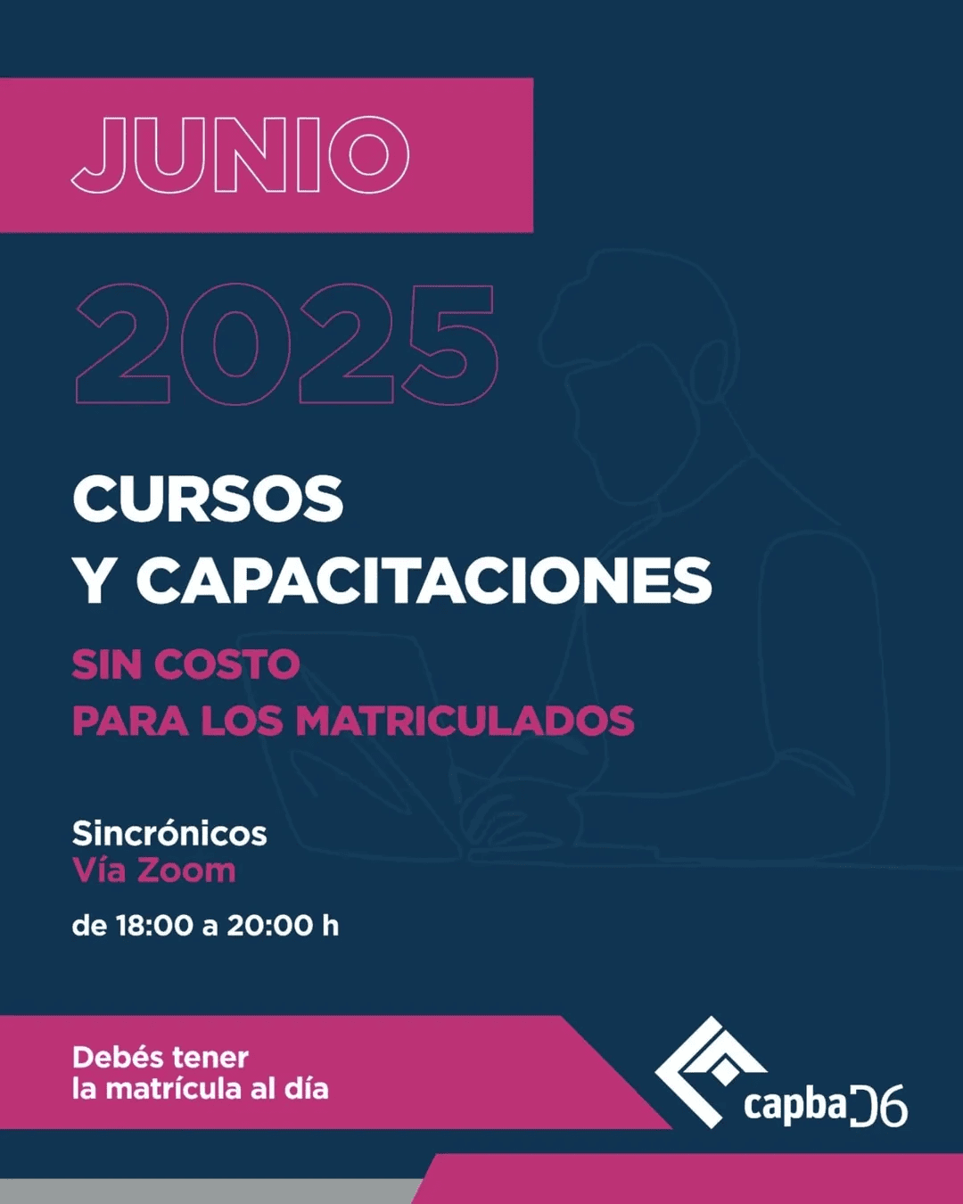 ¡Llegan los cursos gratuitos de Junio para la matrícula CAPBA!