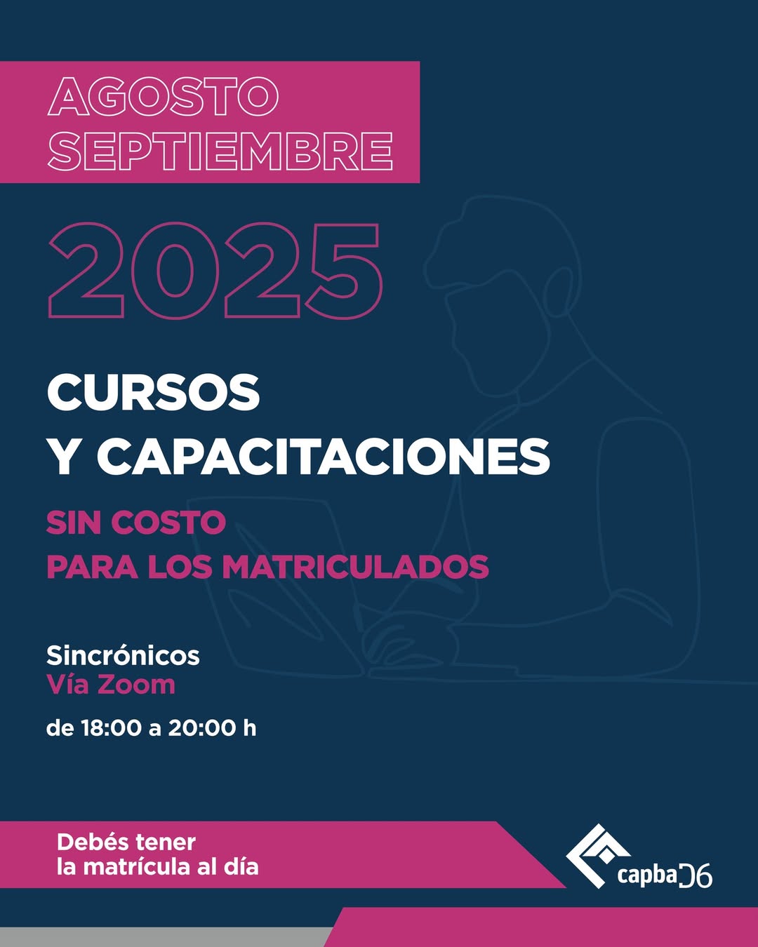 Agosto y septiembre 2025: Cursos y capacitaciones