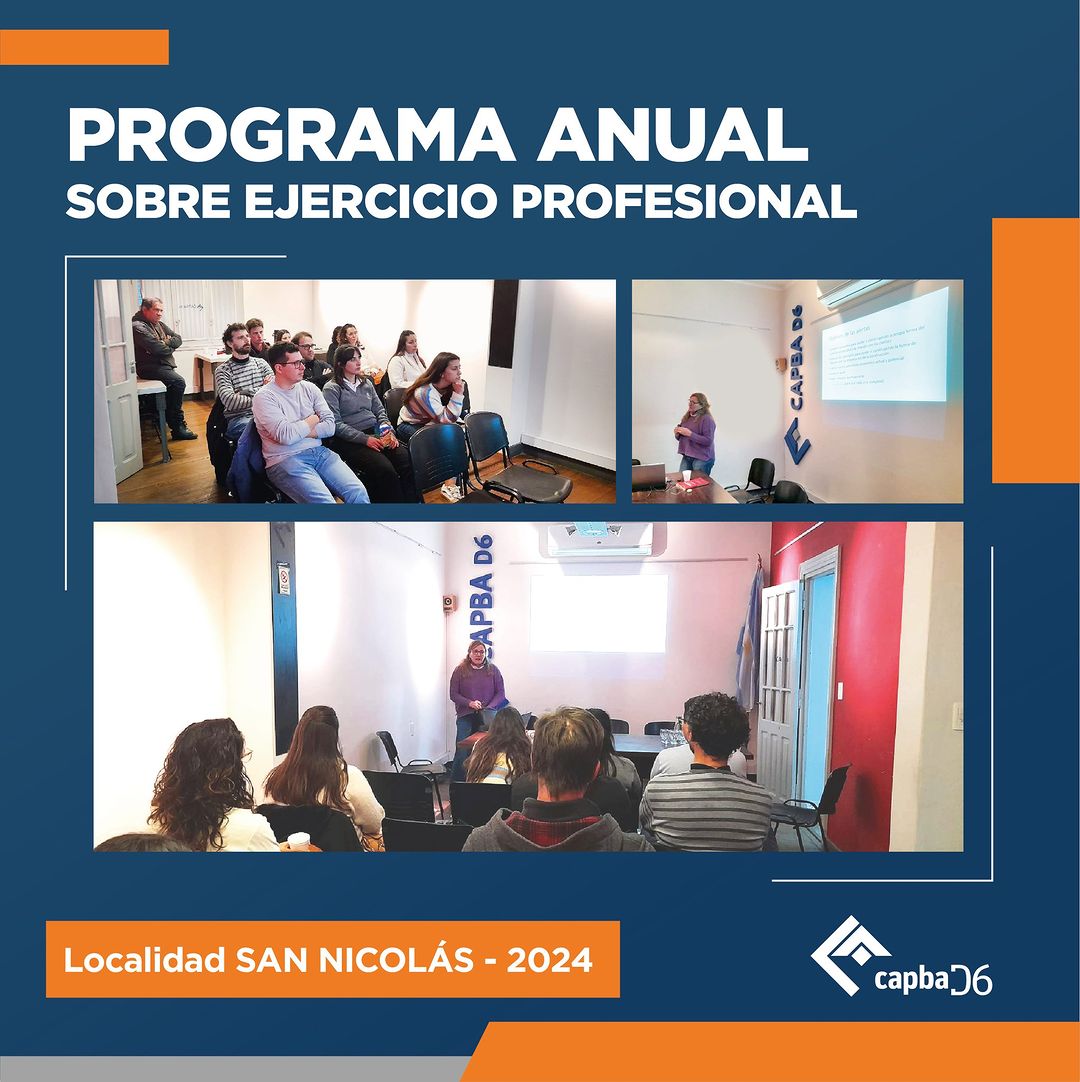 Programa anual sobre ejercicio profesional