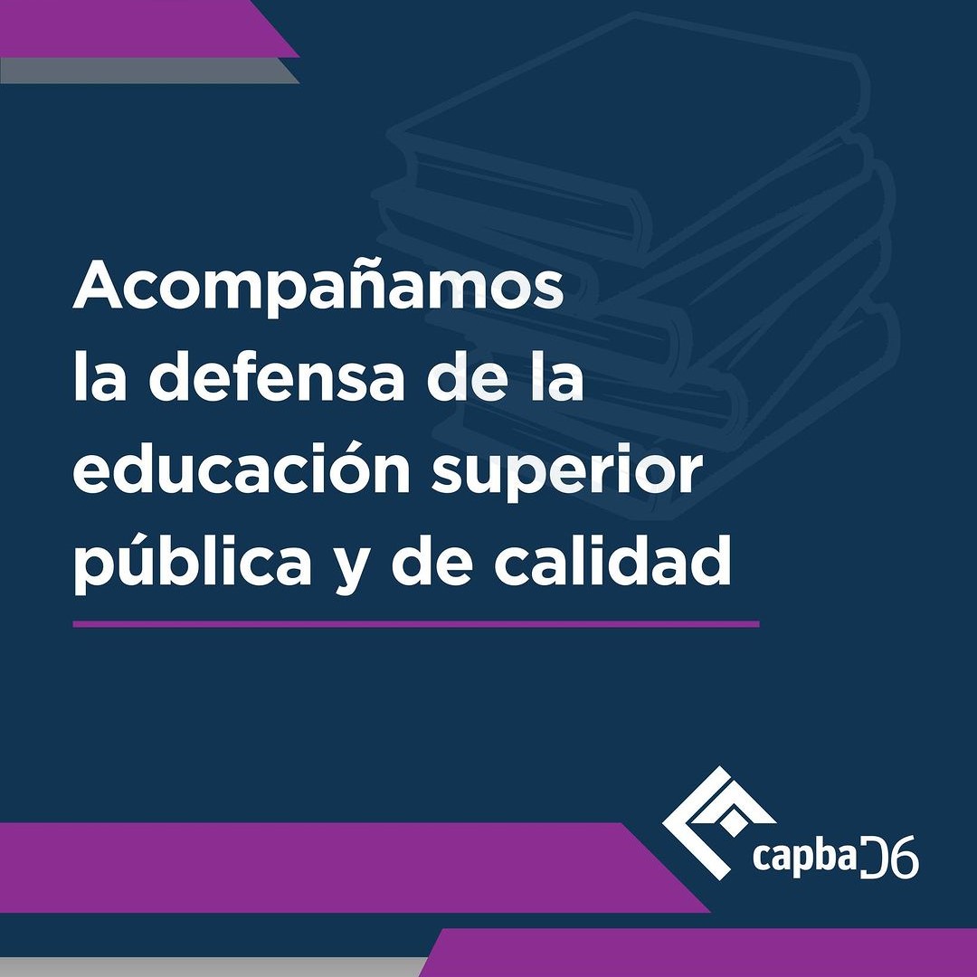 Acompañamos la defensa de la educación superior pública y de calidad