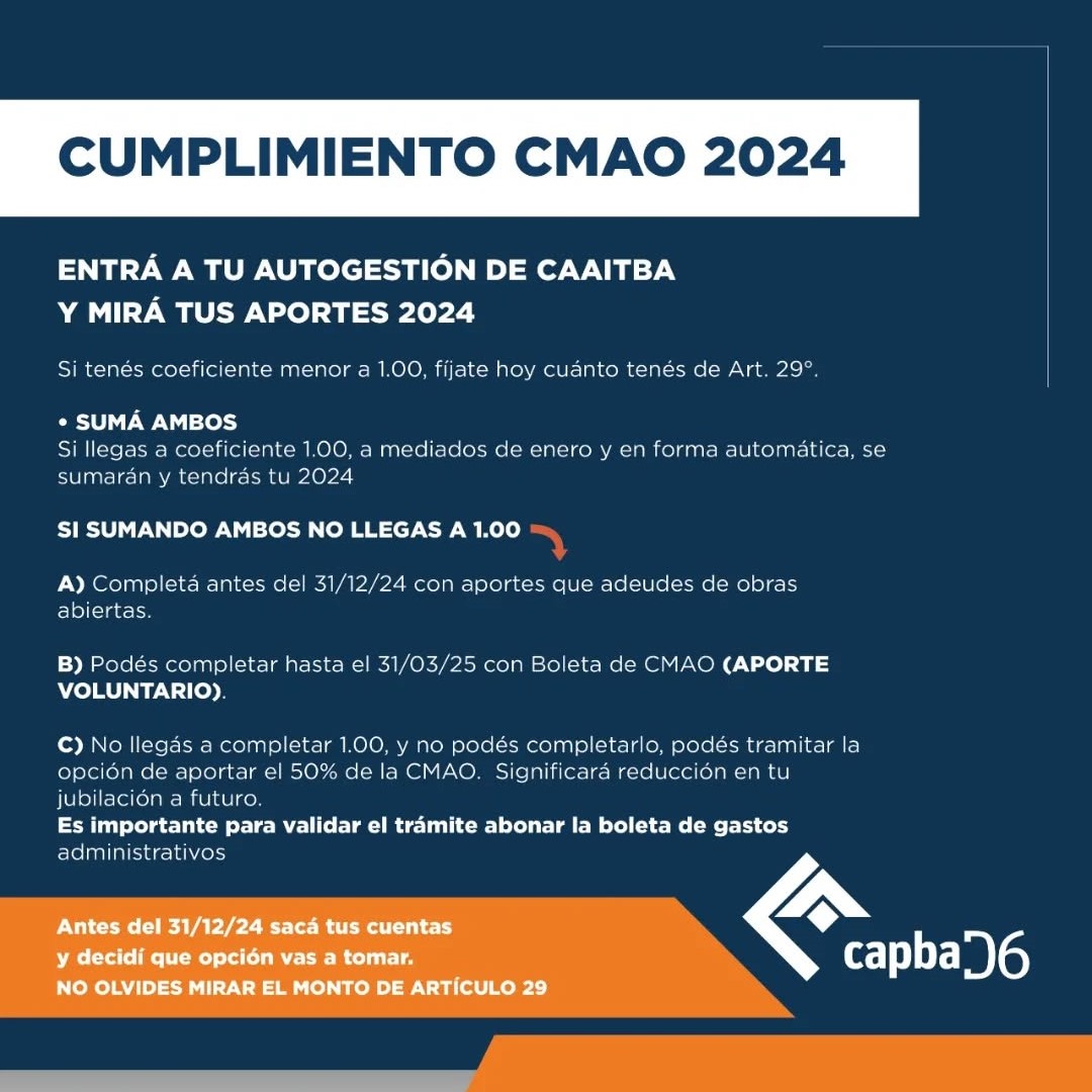 Cumplimiento CMAO 2024