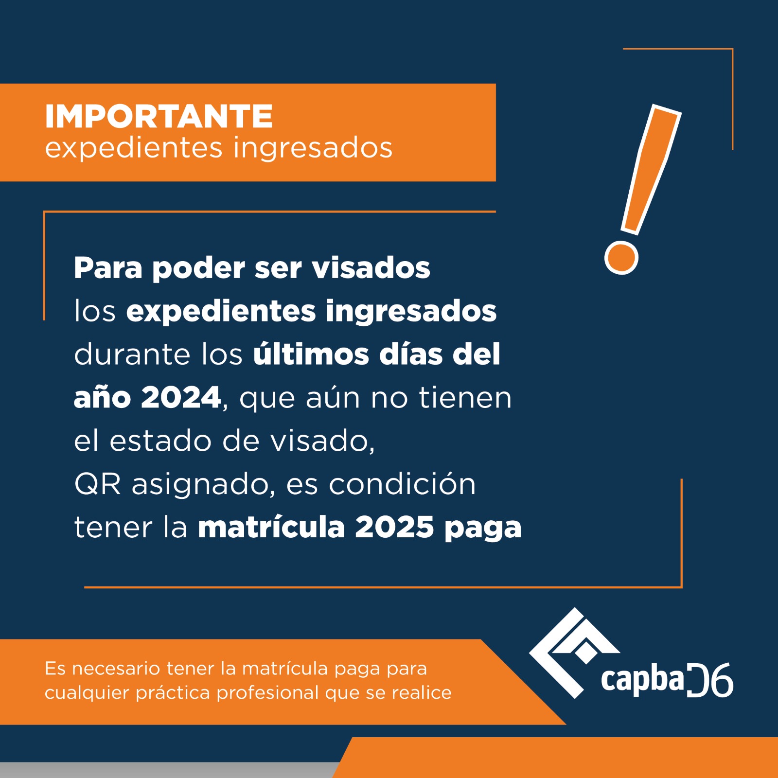 Aviso importante