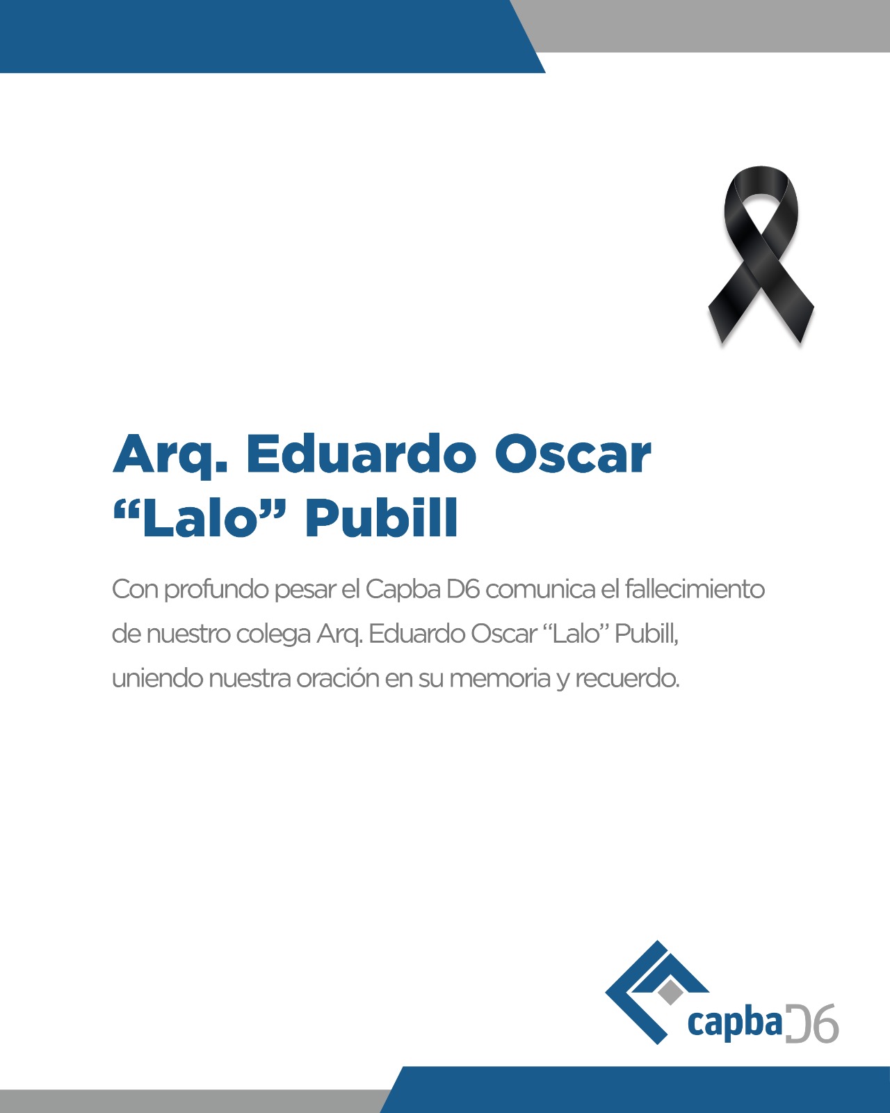 Arq. Eduardo Oscar “Lalo” Pubill
