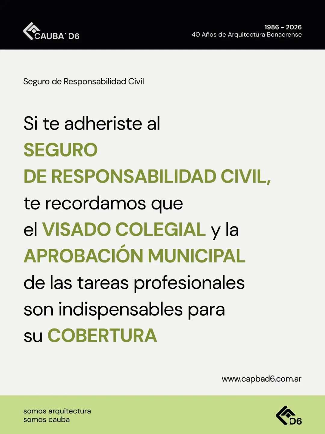 Seguro de responsabilidad civil: Importante
