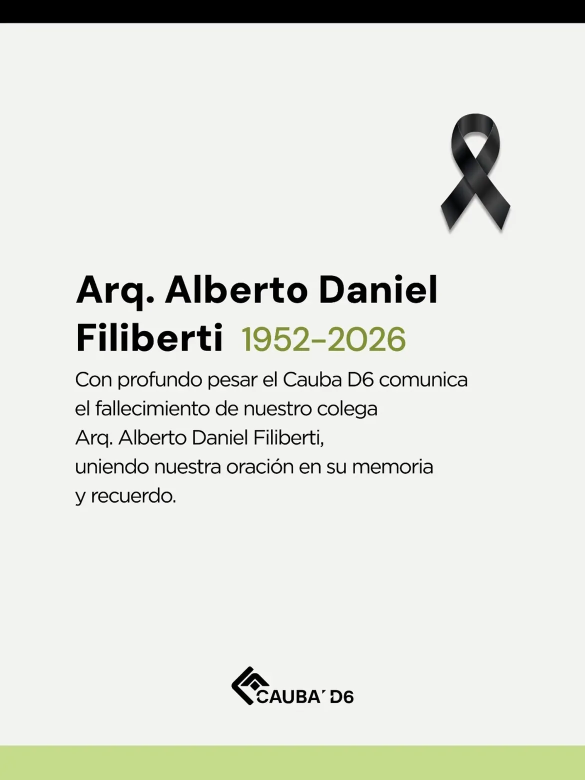 Arq. Alberto Daniel Filiberti – QEPD