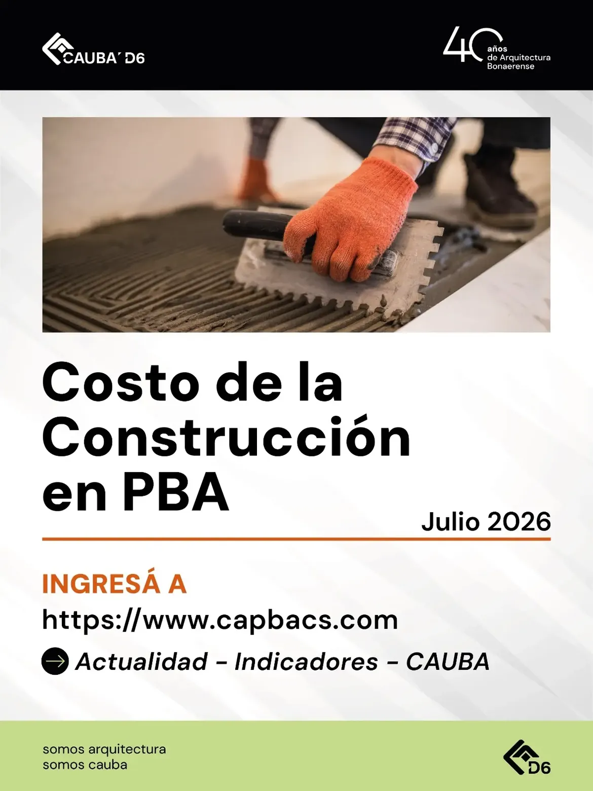 Costo de la Construcción en PBA – Julio 2026