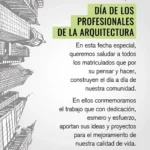 Día de los profesionales de la Arquitectura