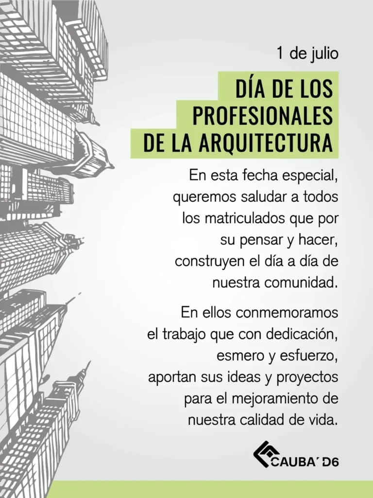 Día de los profesionales de la Arquitectura