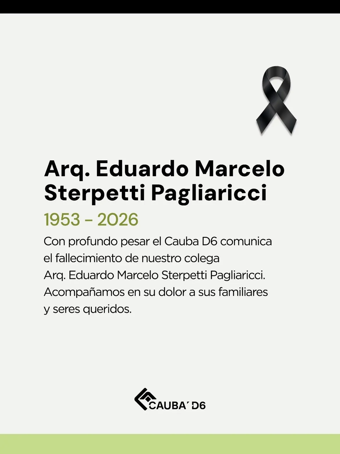 Arq. Eduardo Marcelo Sterpetti Pagliaricci – QEPD