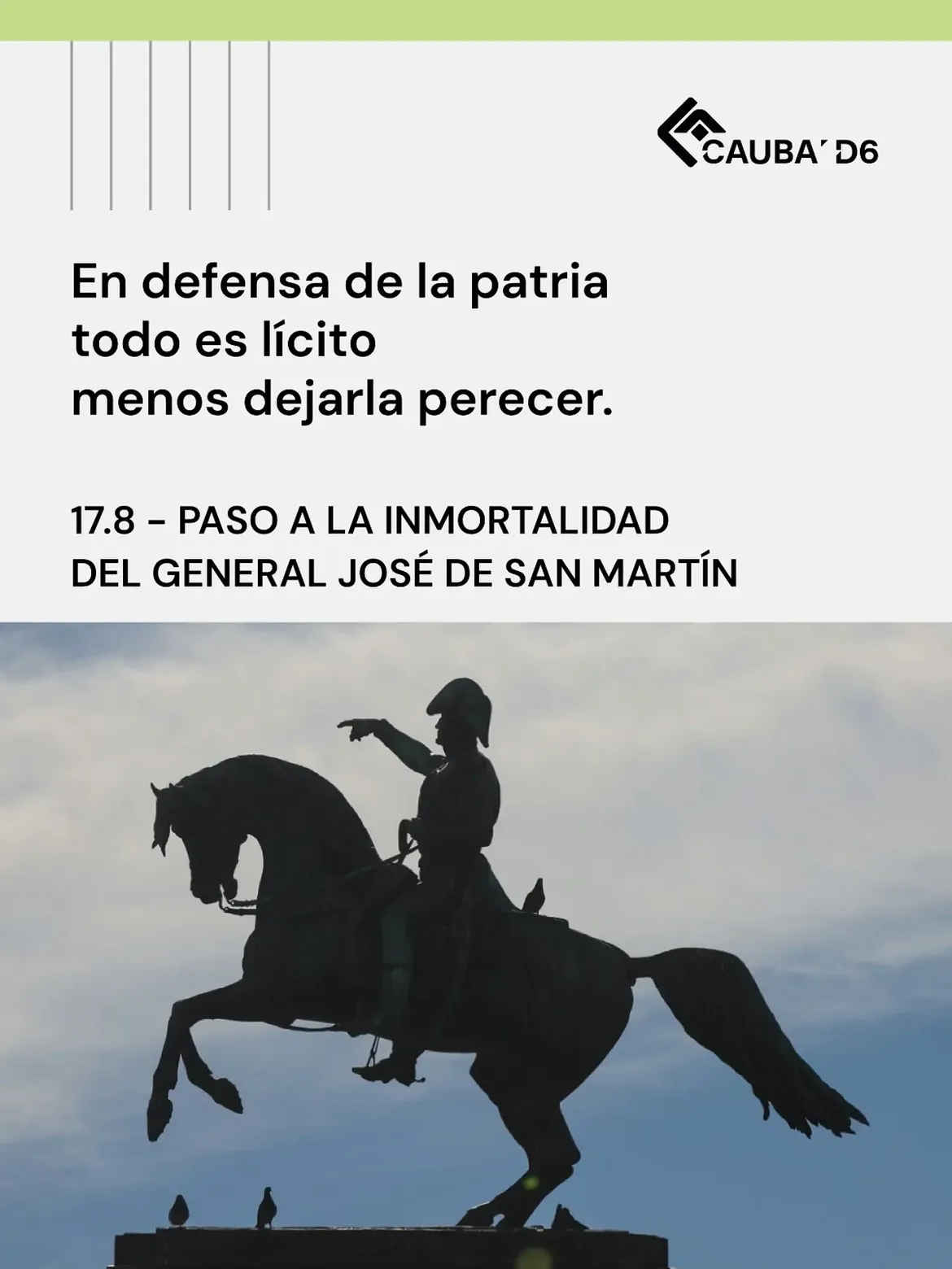 17 de agosto – Paso a la Inmortalidad del General José de San Martín